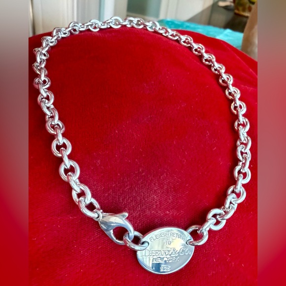 Pre Loved Tiffany & Co. Return to Tiffany Choker Necklace 925 Sterling Silver - Picture 4 of 14